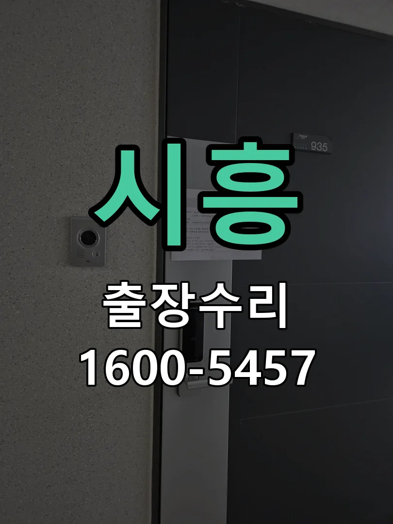 시흥 잠금장치 동작 확인