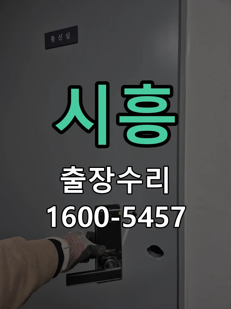 시흥 도어락 열쇠 출장 수리
