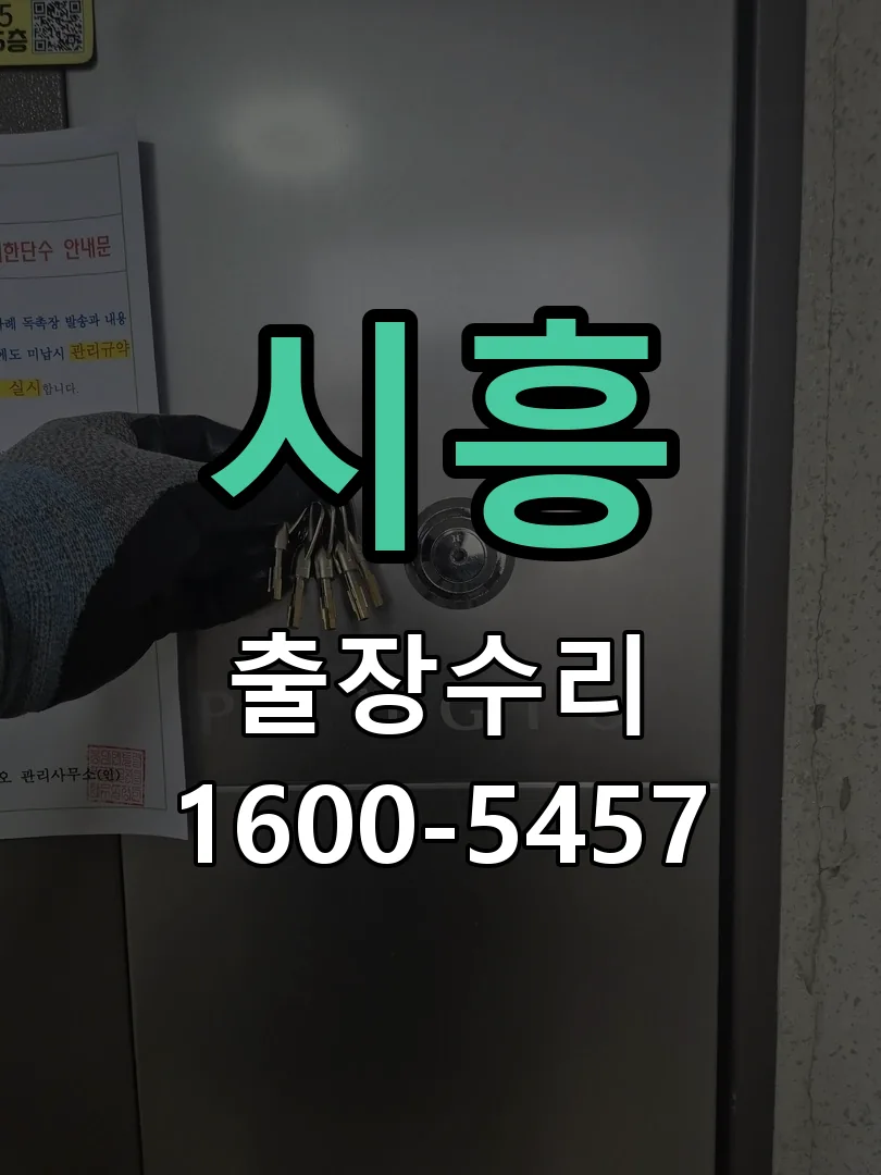시흥 교체 작업 진행