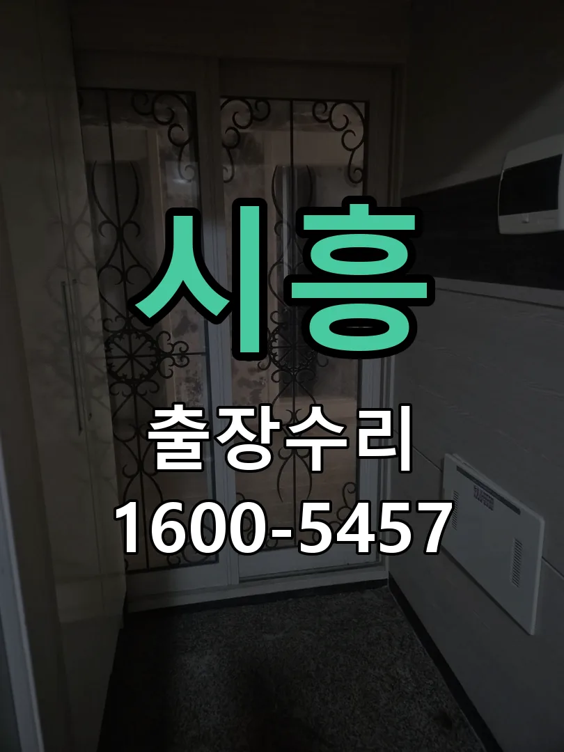 시흥 현장 도착 후 상태 확인