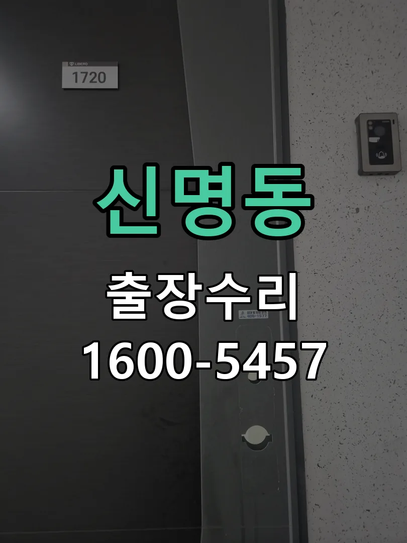 신명동 도어락 열쇠 출장 수리