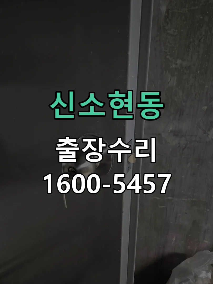 신소현동 도어락 열쇠 출장 수리