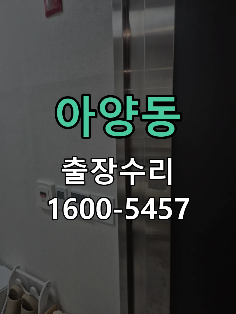 아양동 도어락 열쇠 출장 수리
