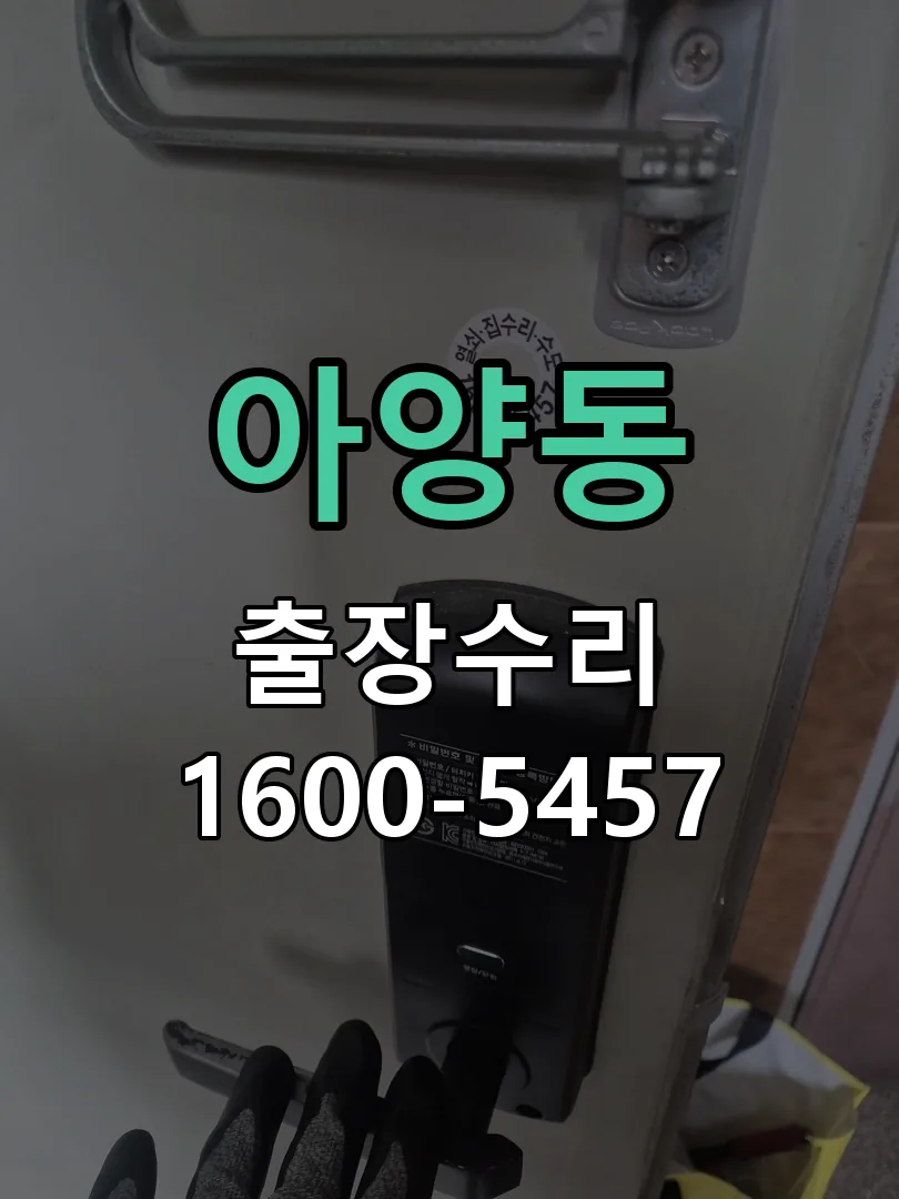 아양동 잠금장치 동작 확인