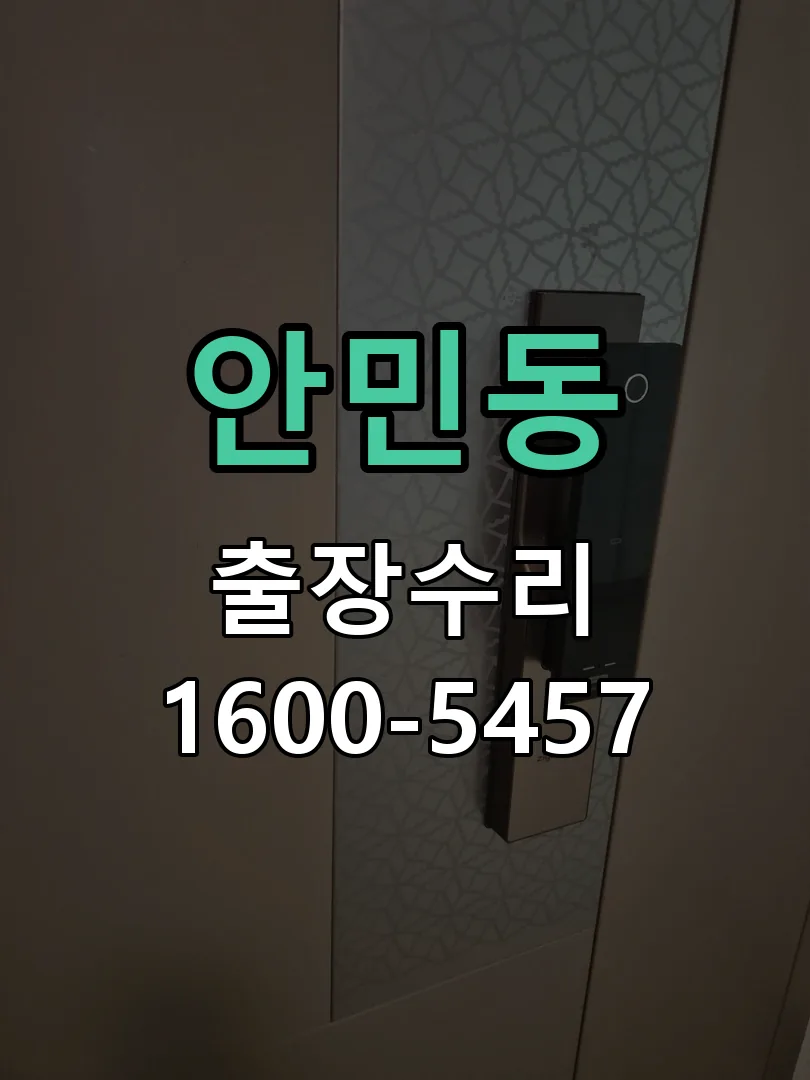 안민동 배선·접점 정리