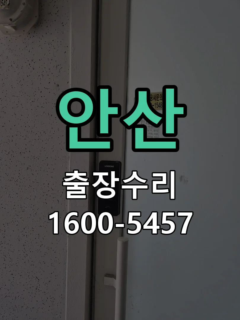 안산 도어락 열쇠 출장 수리