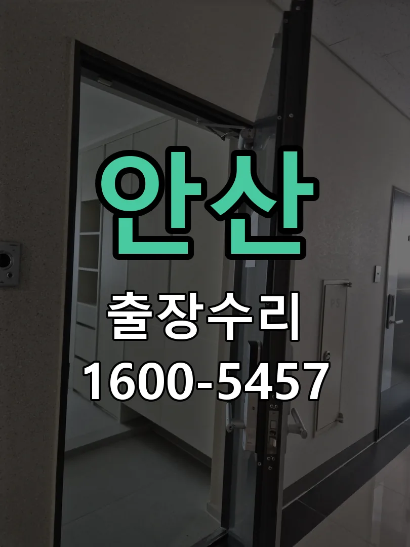 안산 현장 도착 후 상태 확인
