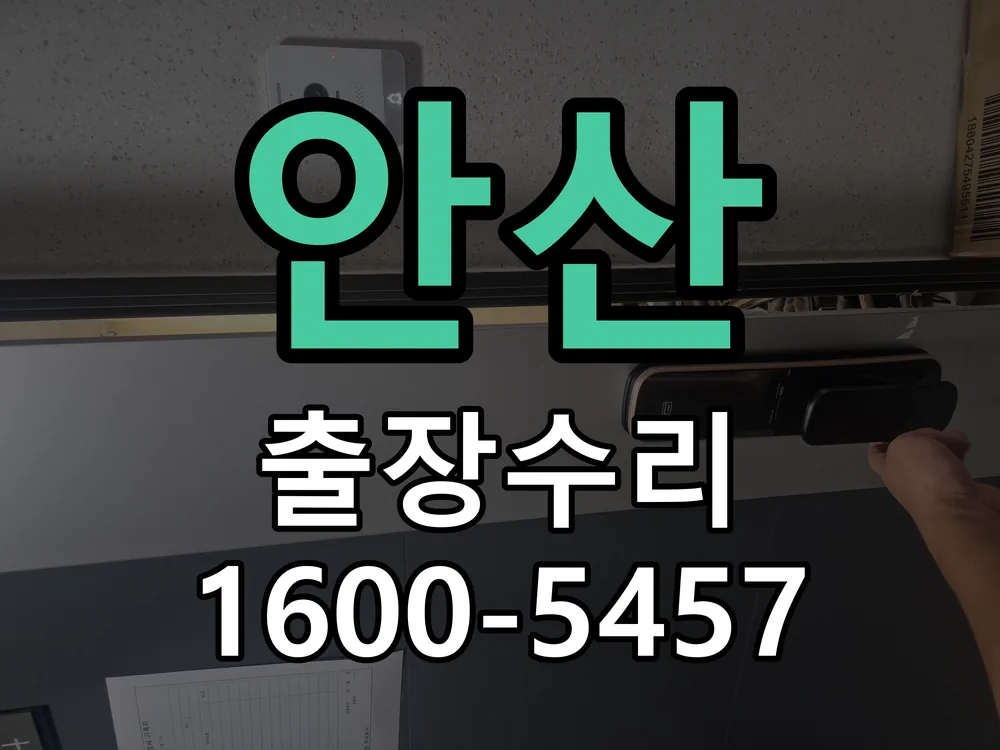 안산 교체 작업 진행