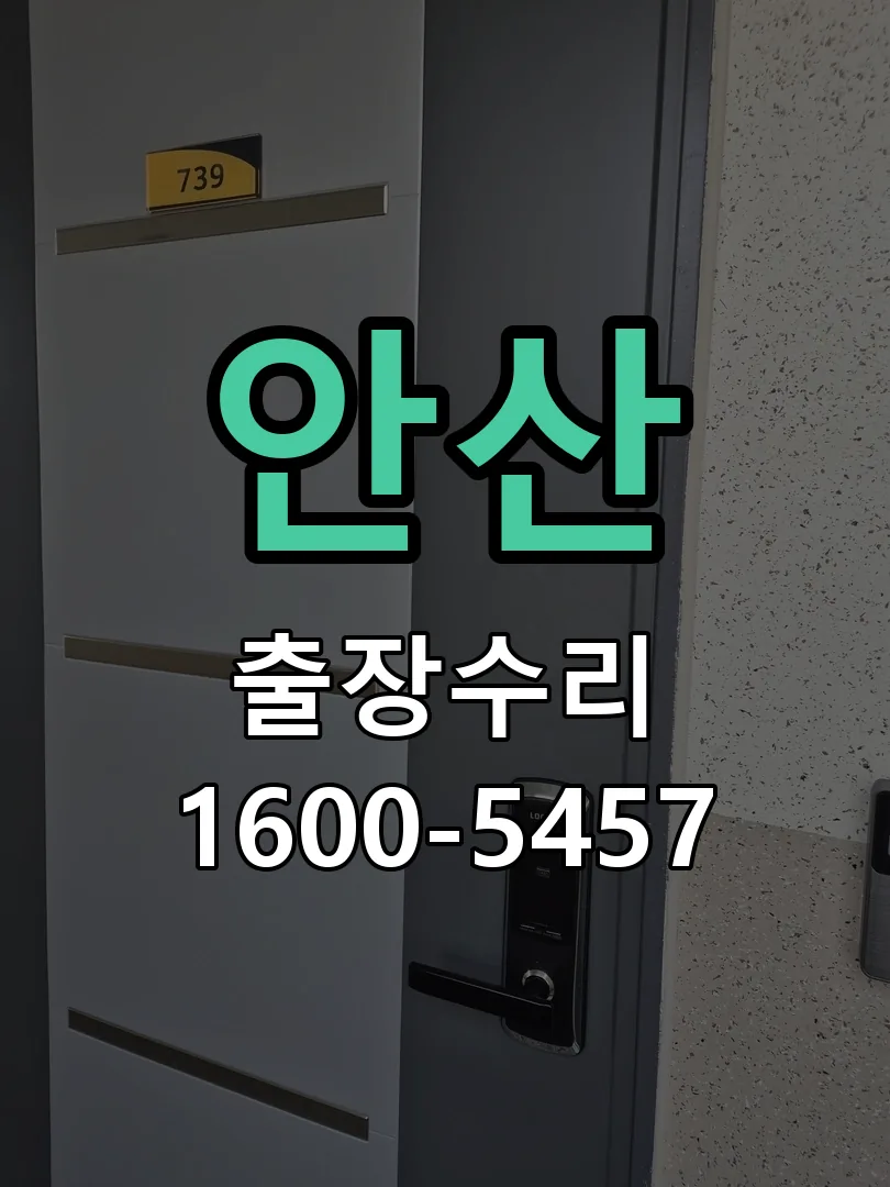 안산 현장 도착 후 상태 확인