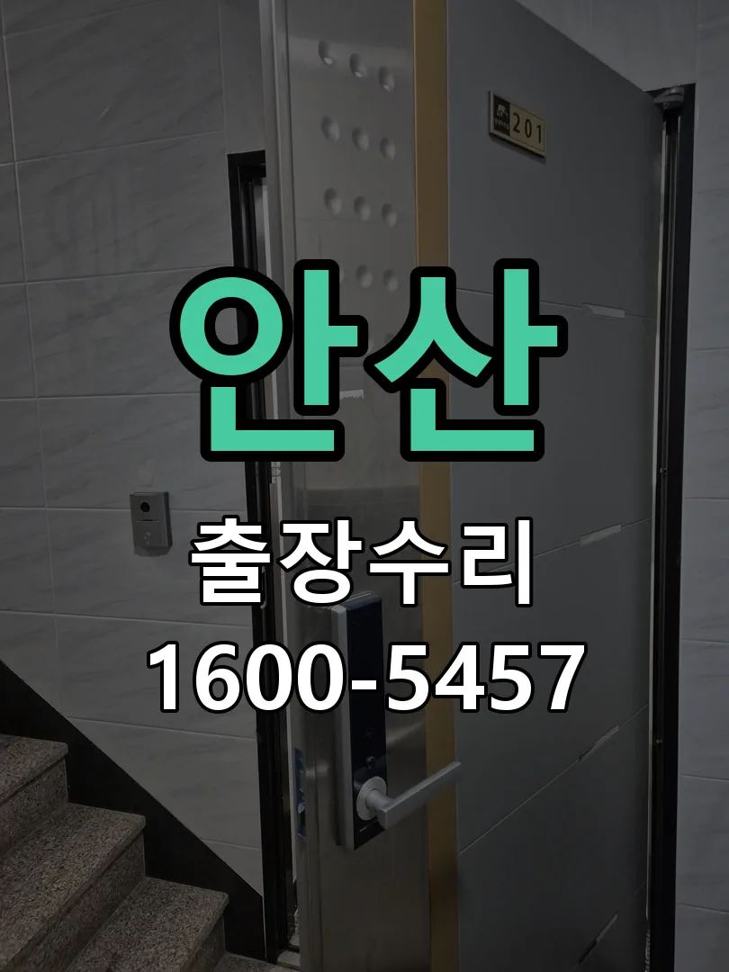 안산 도어락 열쇠 출장 수리