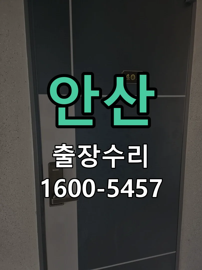 안산 잠금장치 동작 확인