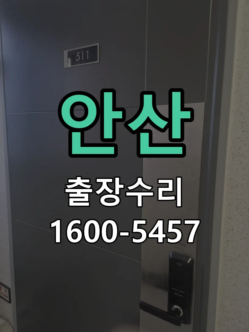 안산 도어락 열쇠 출장 수리