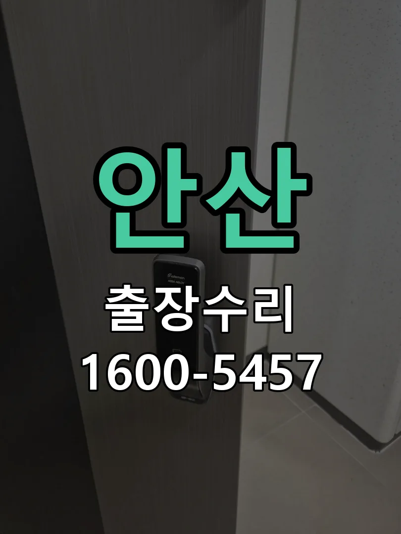 안산 교체 작업 진행