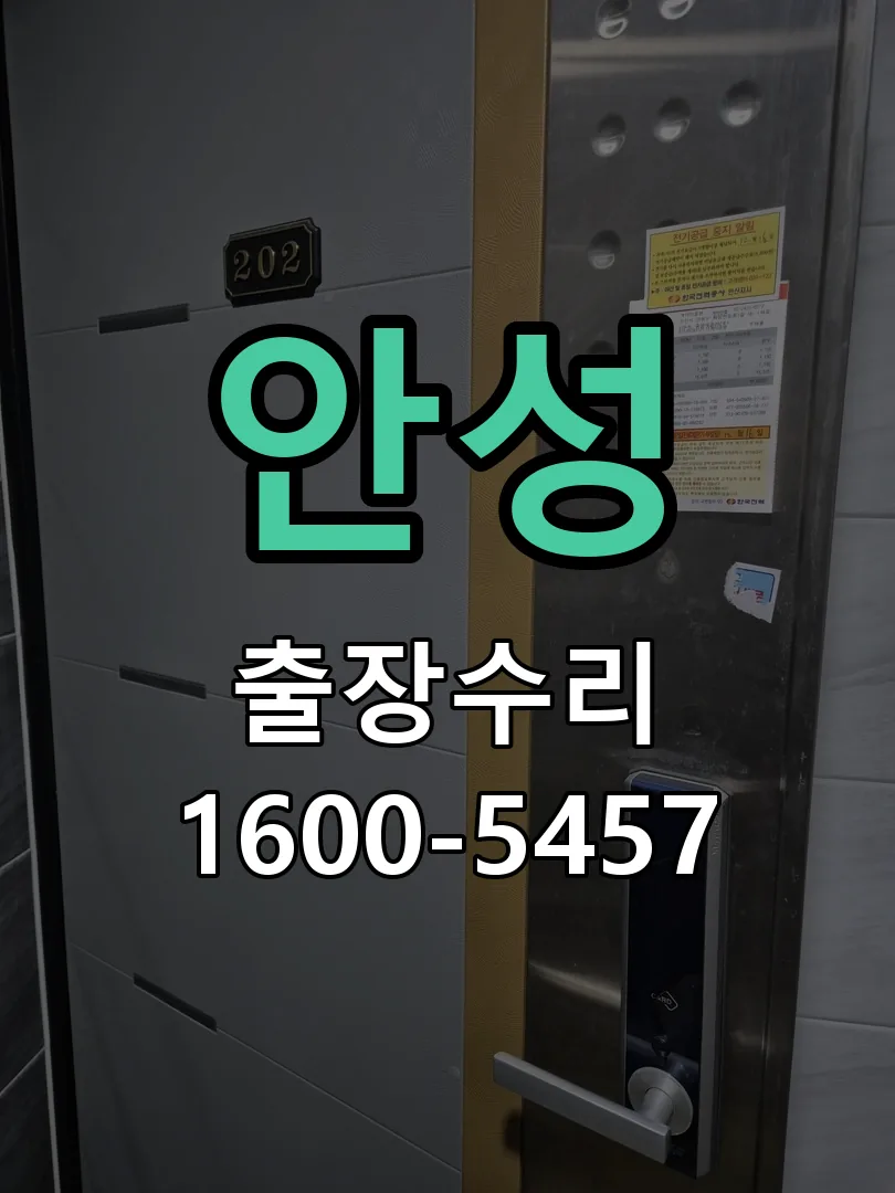 안성 현장 도착 후 상태 확인