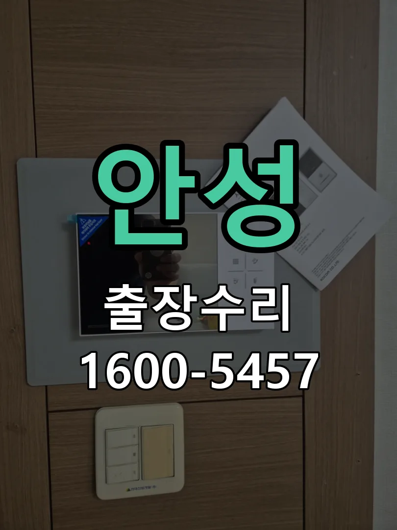 안성 현장 도착 후 상태 확인