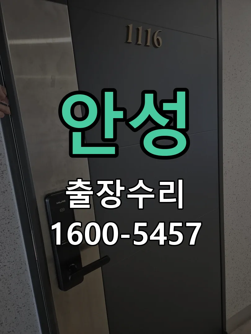 안성 현장 도착 후 상태 확인