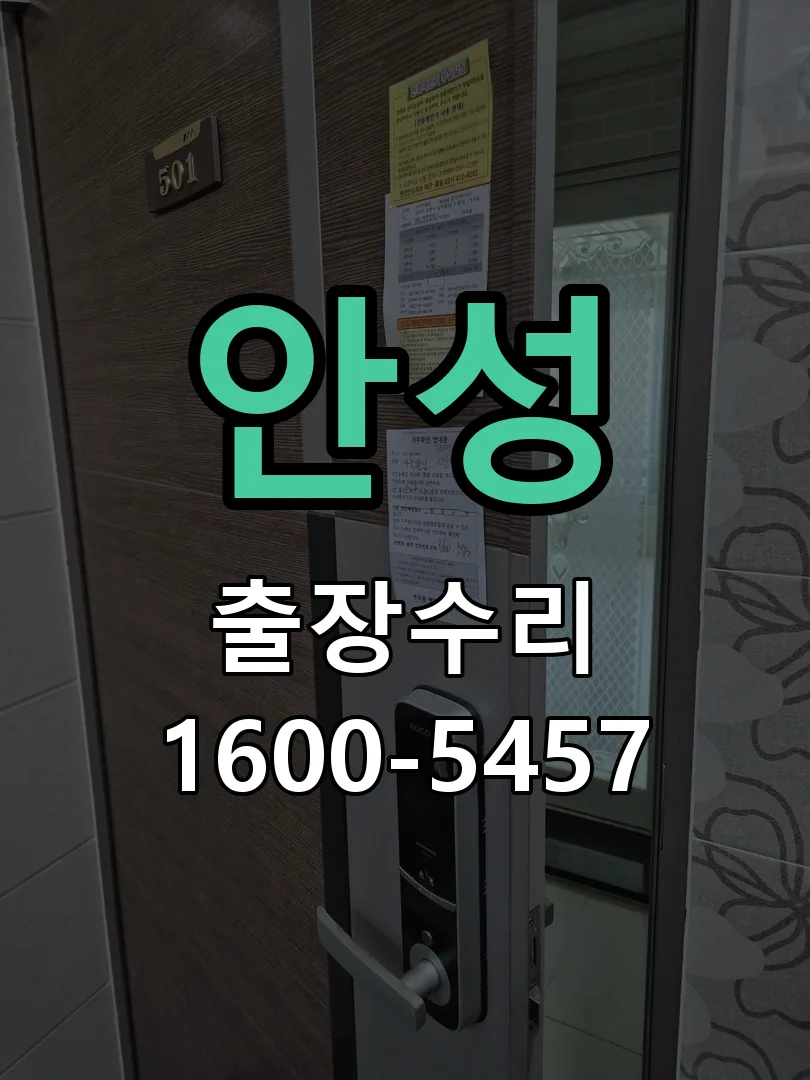 안성 잠금장치 동작 확인