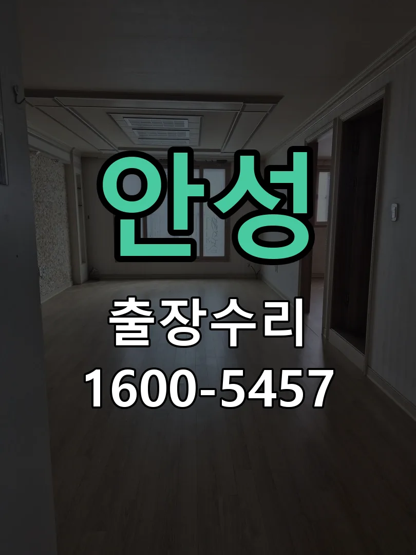 안성 현장 도착 후 상태 확인