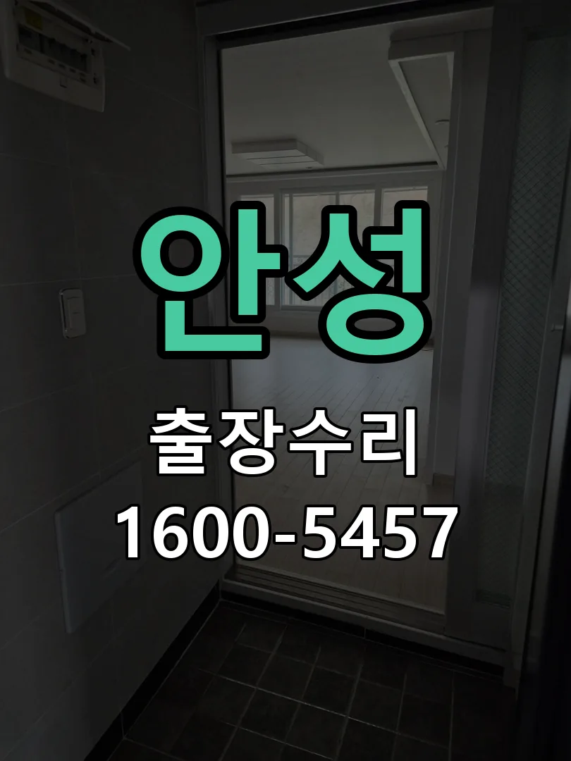 안성 현장 도착 후 상태 확인