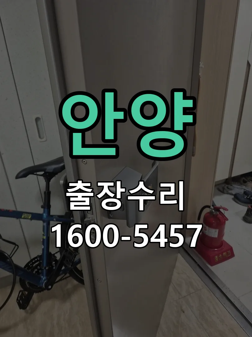 안양 현장 도착 후 상태 확인