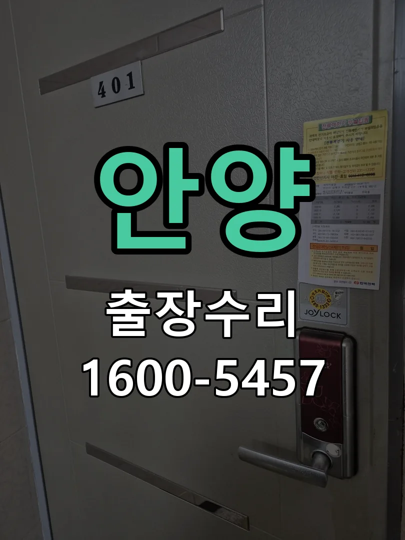안양 잠금장치 동작 확인