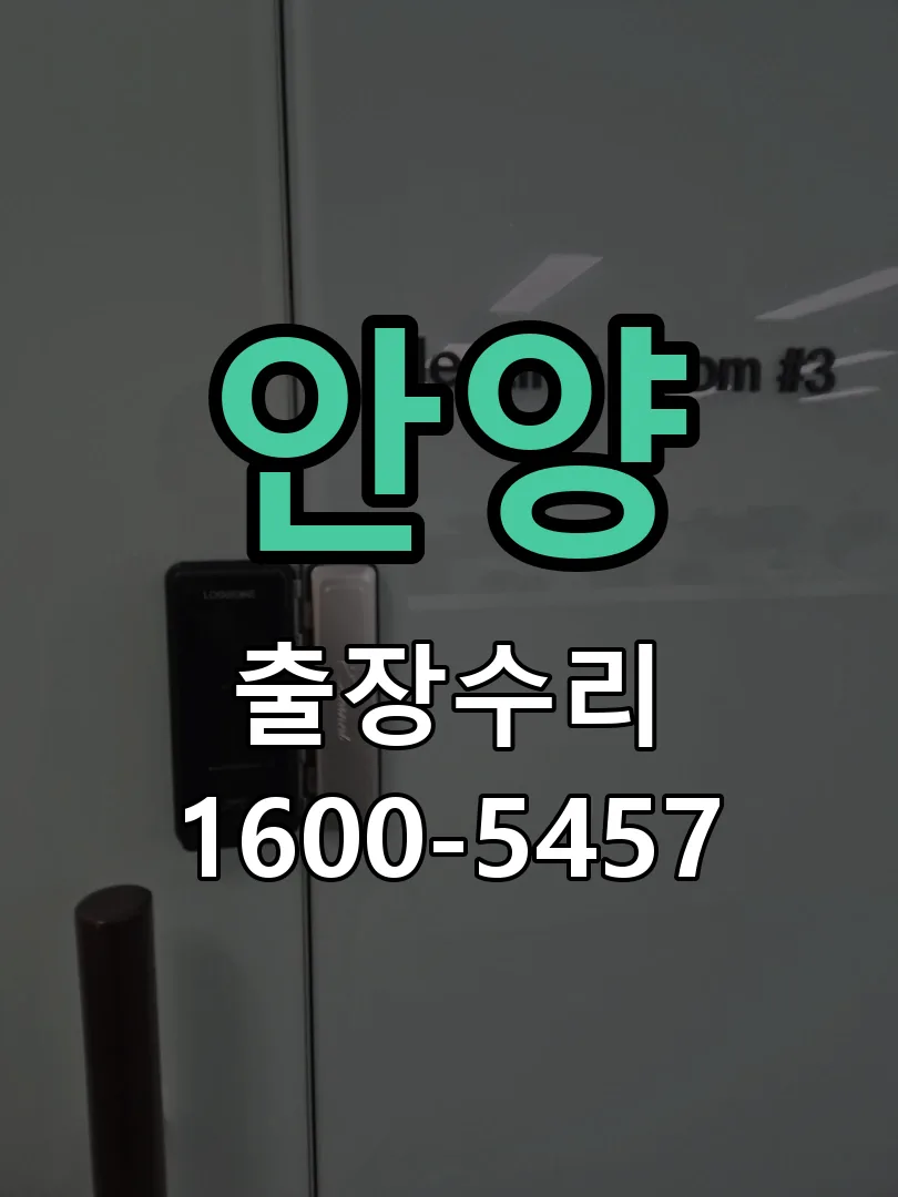 안양 도어락 열쇠 출장 수리