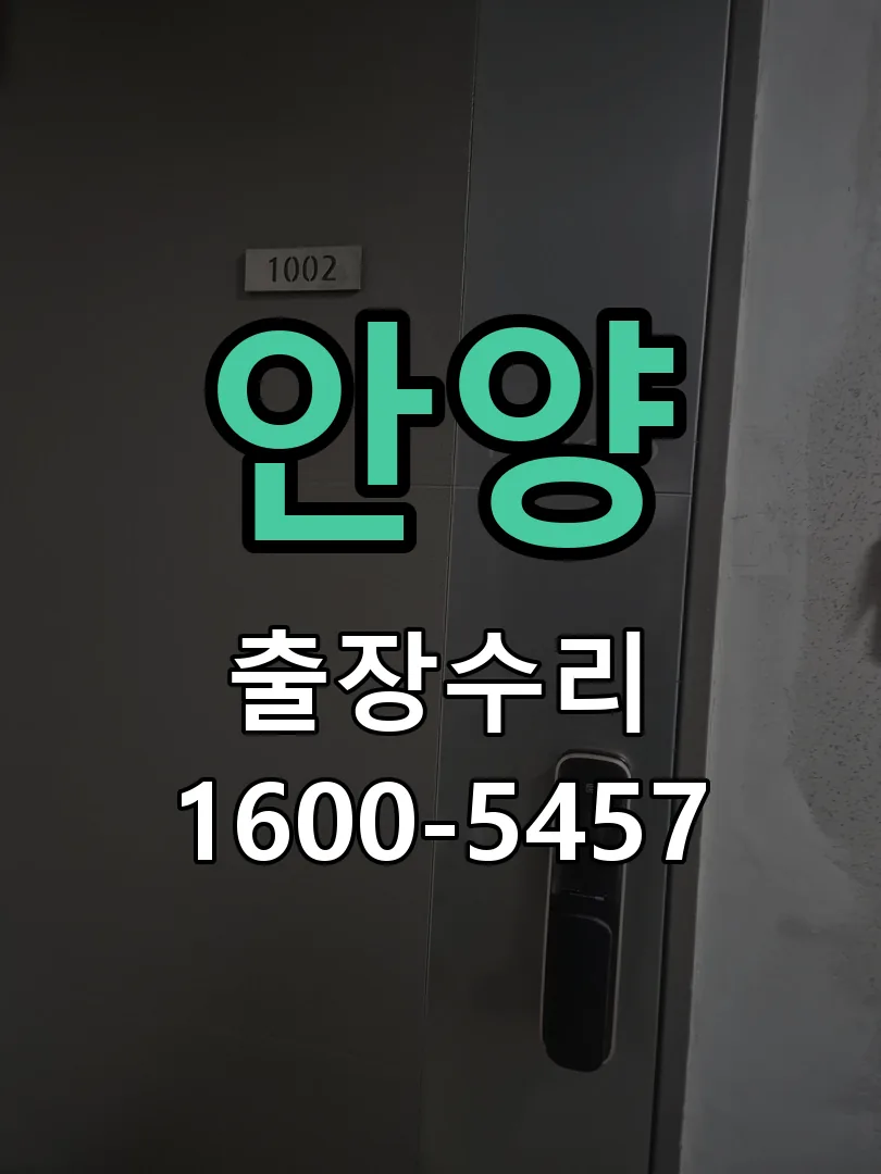 안양 잠금장치 동작 확인