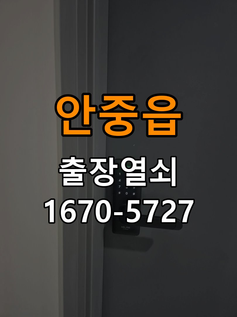 안중읍 현관문 보조키 열쇠 분실 키통 교체 작업 완료 후 정상 작동 확인