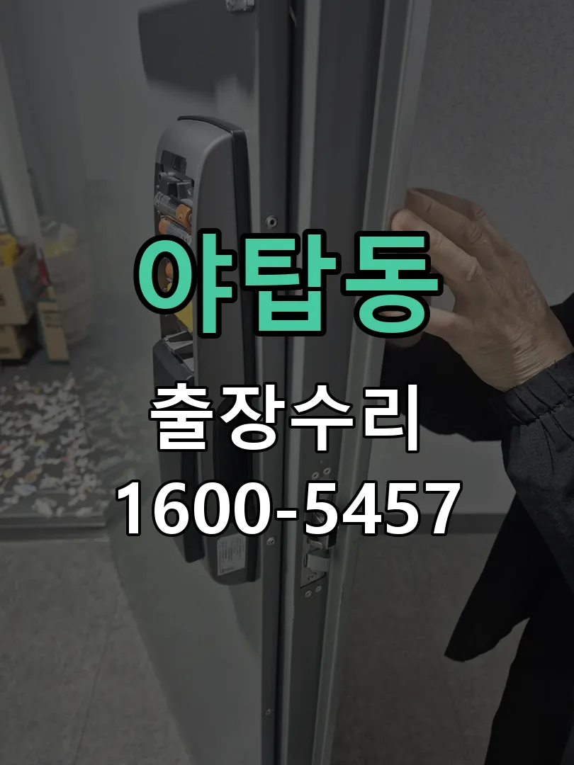 야탑동 잠금장치 동작 확인