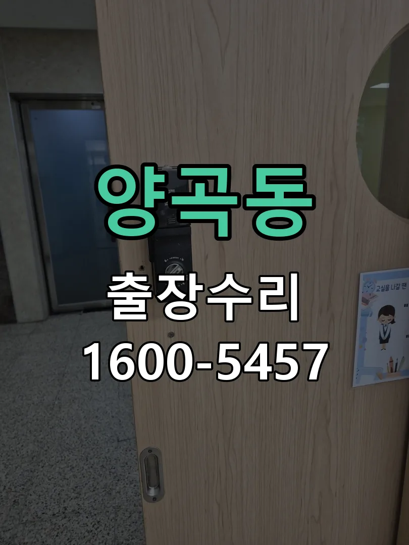 양곡동 도어락 열쇠 출장 수리