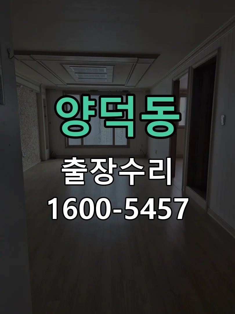 양덕동 잠금장치 동작 확인