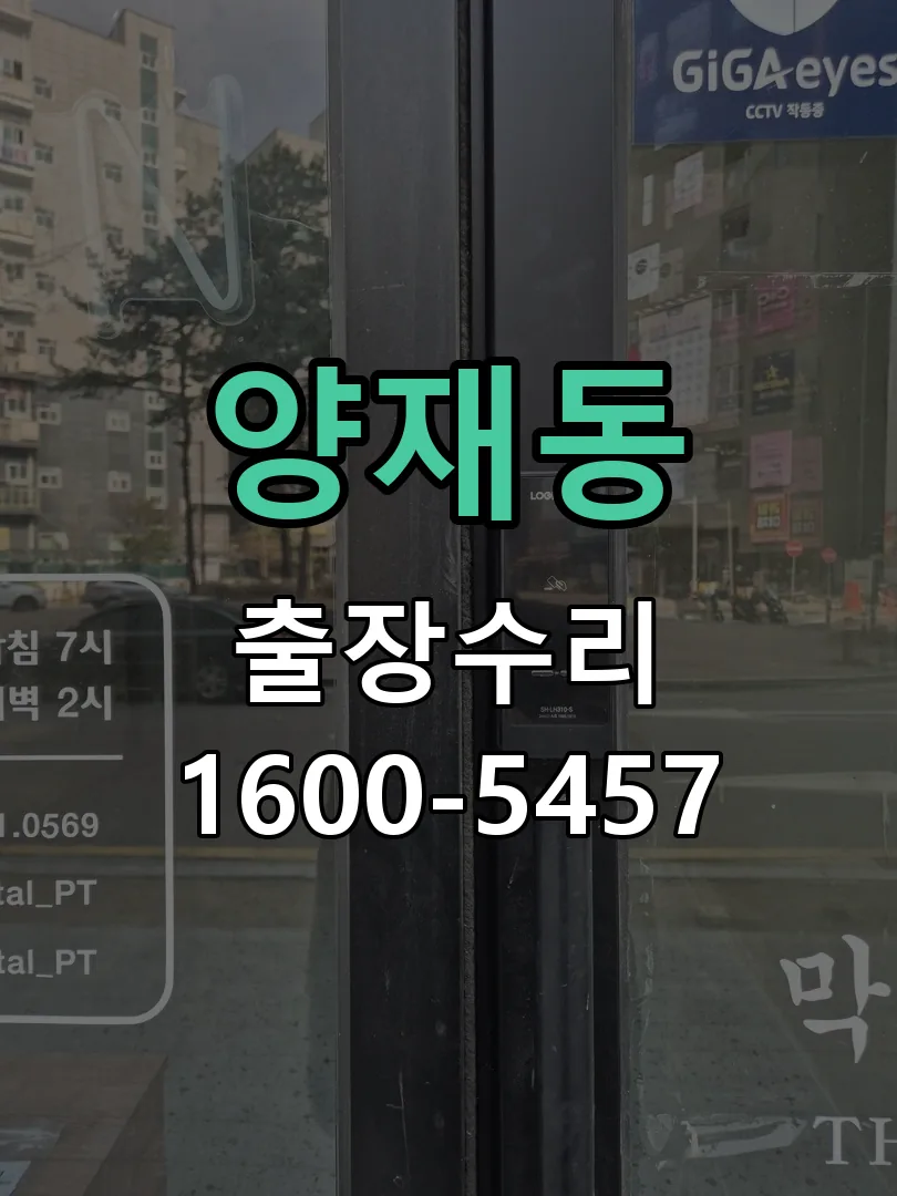 양재동 잠금장치 동작 확인