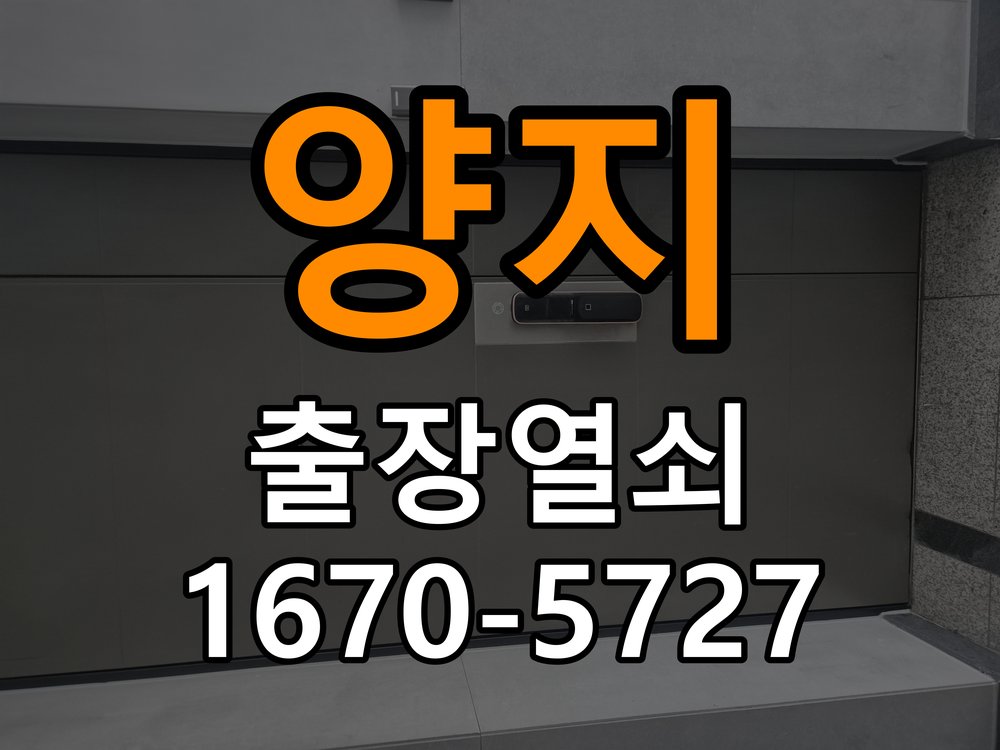 양지 상가 셔터키 자물쇠 고장 출장 수리 작업 완료 후 정상 작동 확인