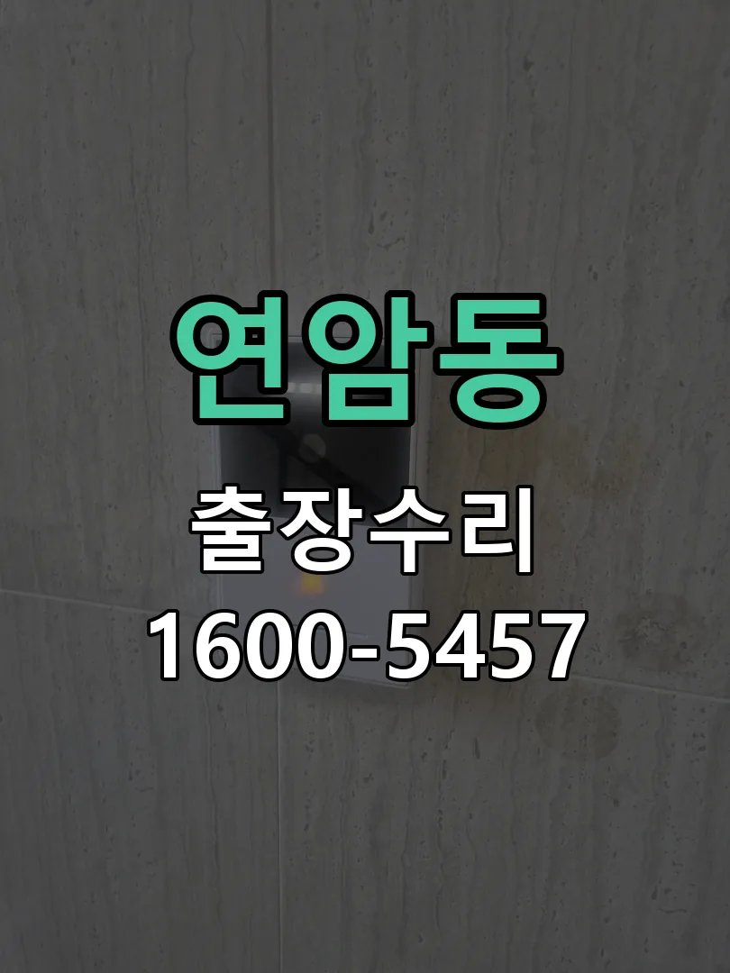 연암동 현장 도착 후 상태 확인