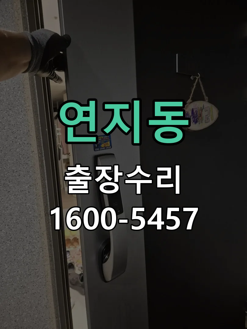 연지동 잠금장치 동작 확인