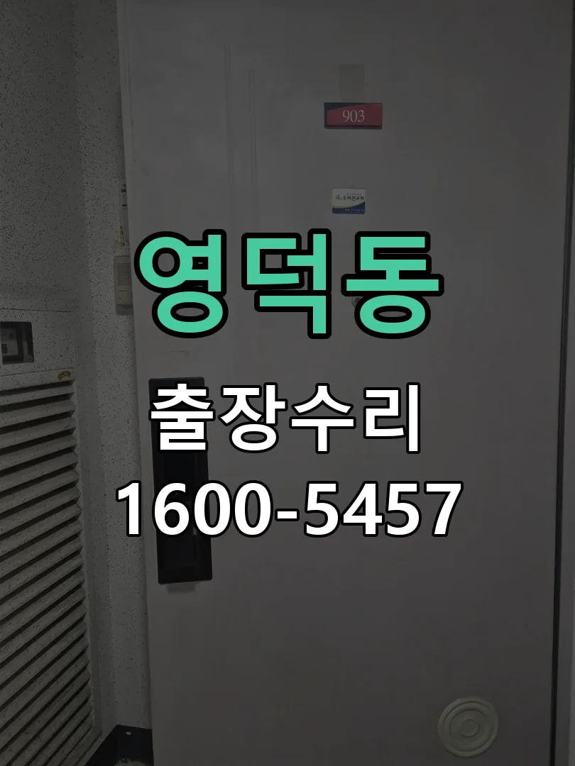 영덕동 잠금장치 동작 확인