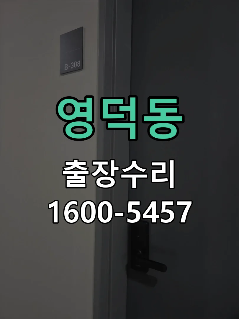 영덕동 도어락 열쇠 출장 수리