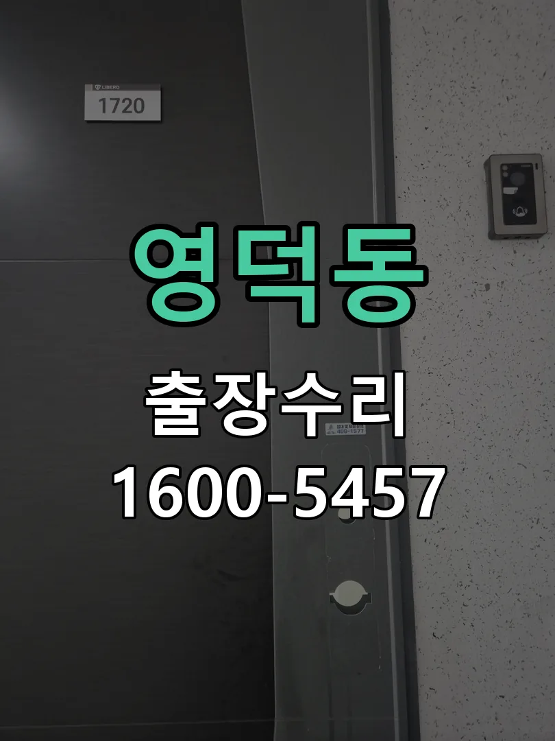 영덕동 잠금장치 동작 확인