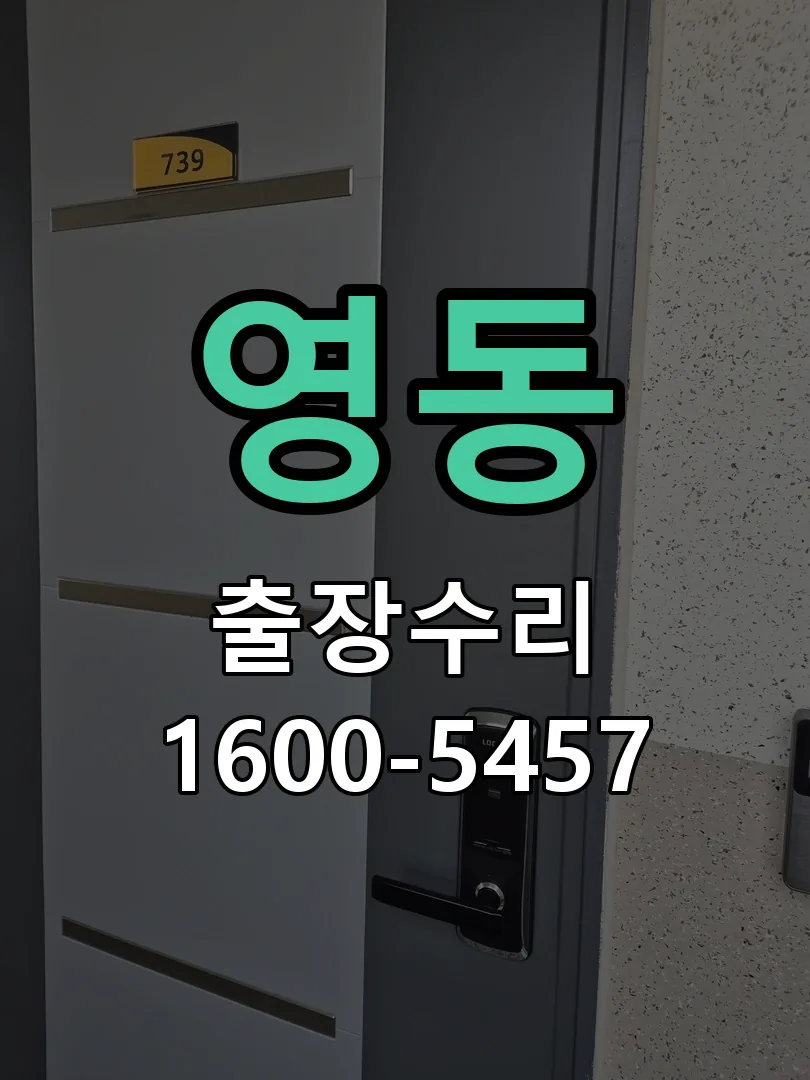 영동 현장 도착 후 상태 확인