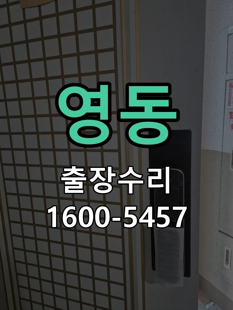 영동 잠금장치 동작 확인