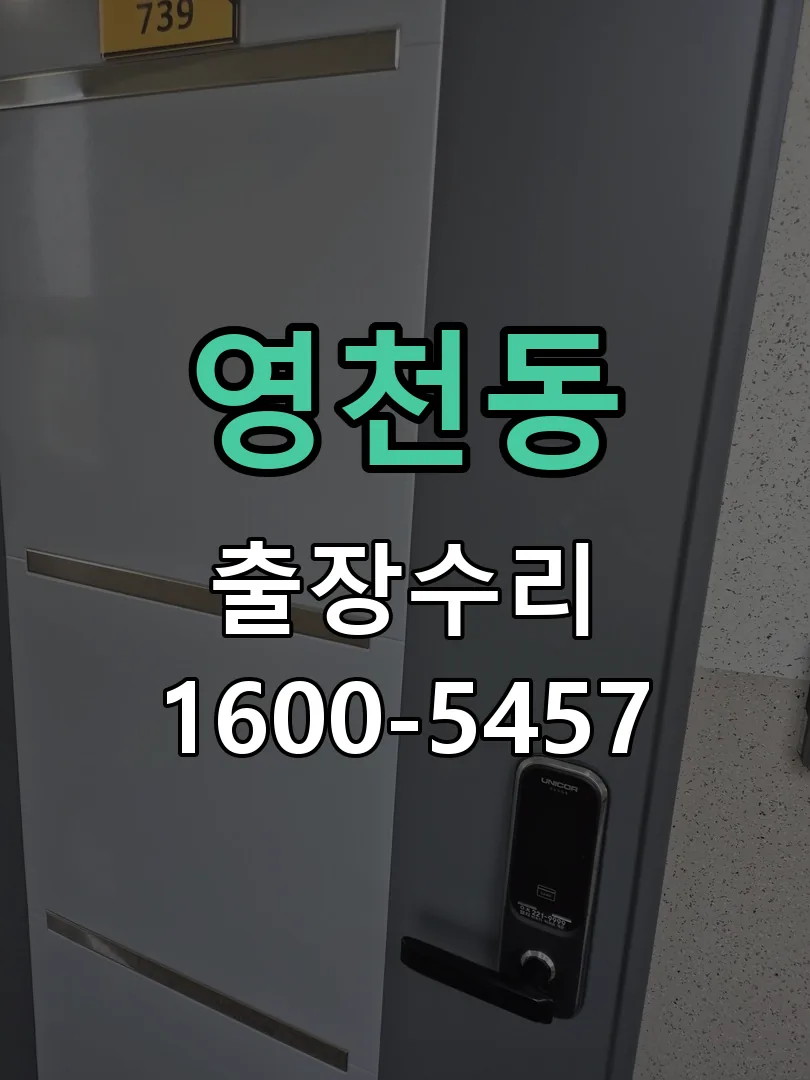 영천동 도어락 열쇠 출장 수리