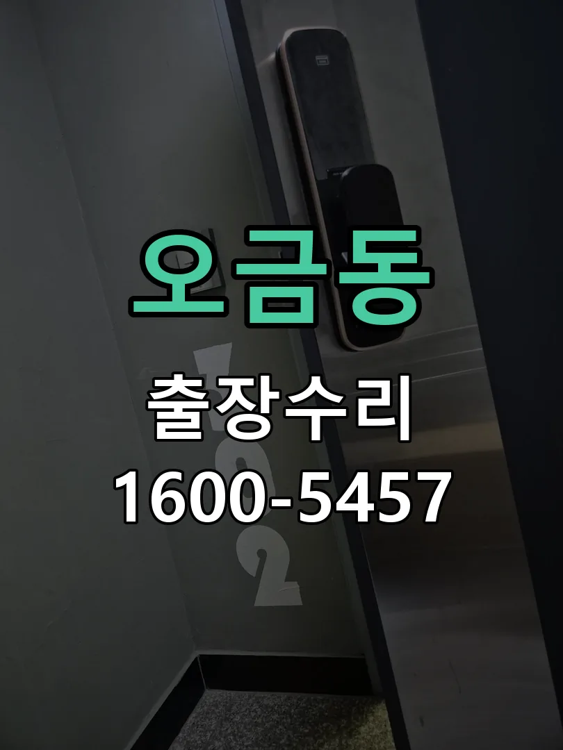 오금동 현장 도착 후 상태 확인