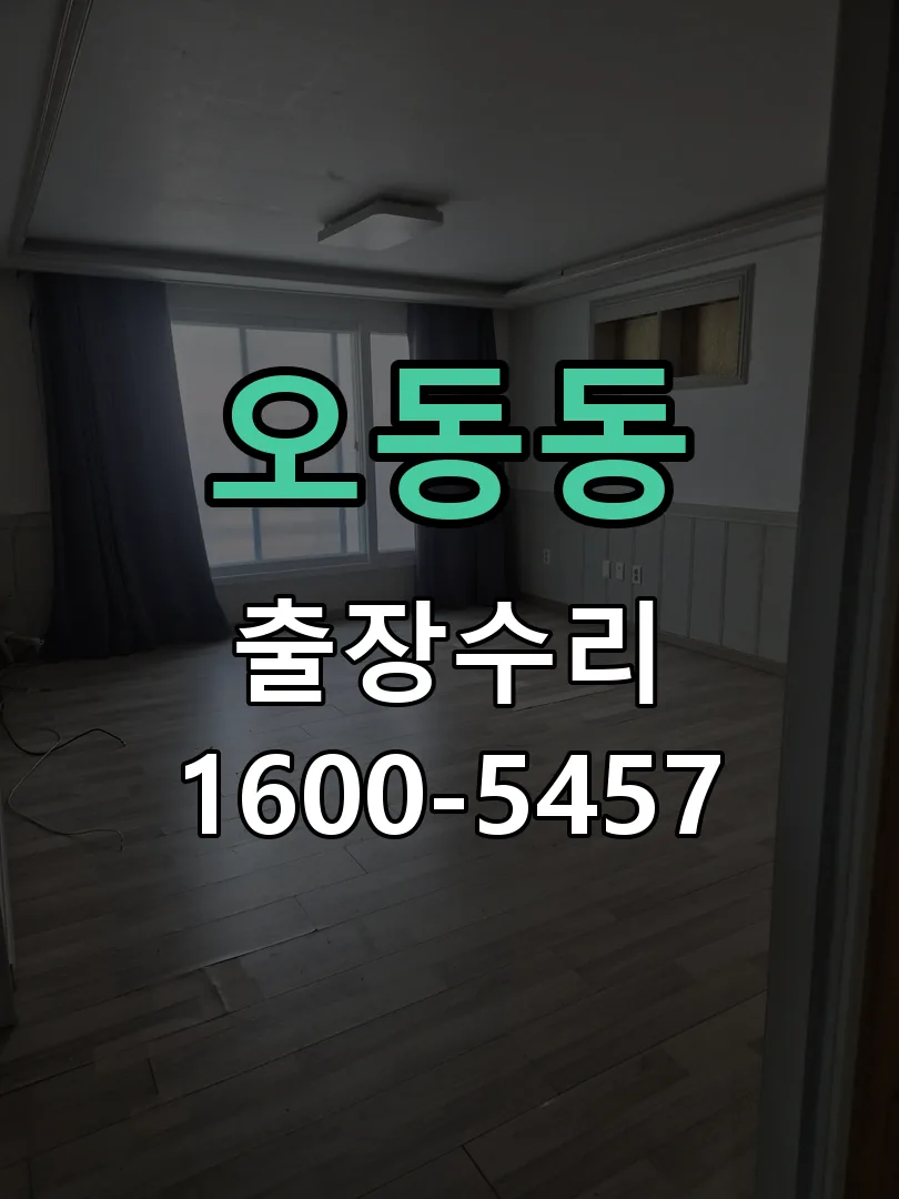 오동동 본체 분리 및 내부 점검