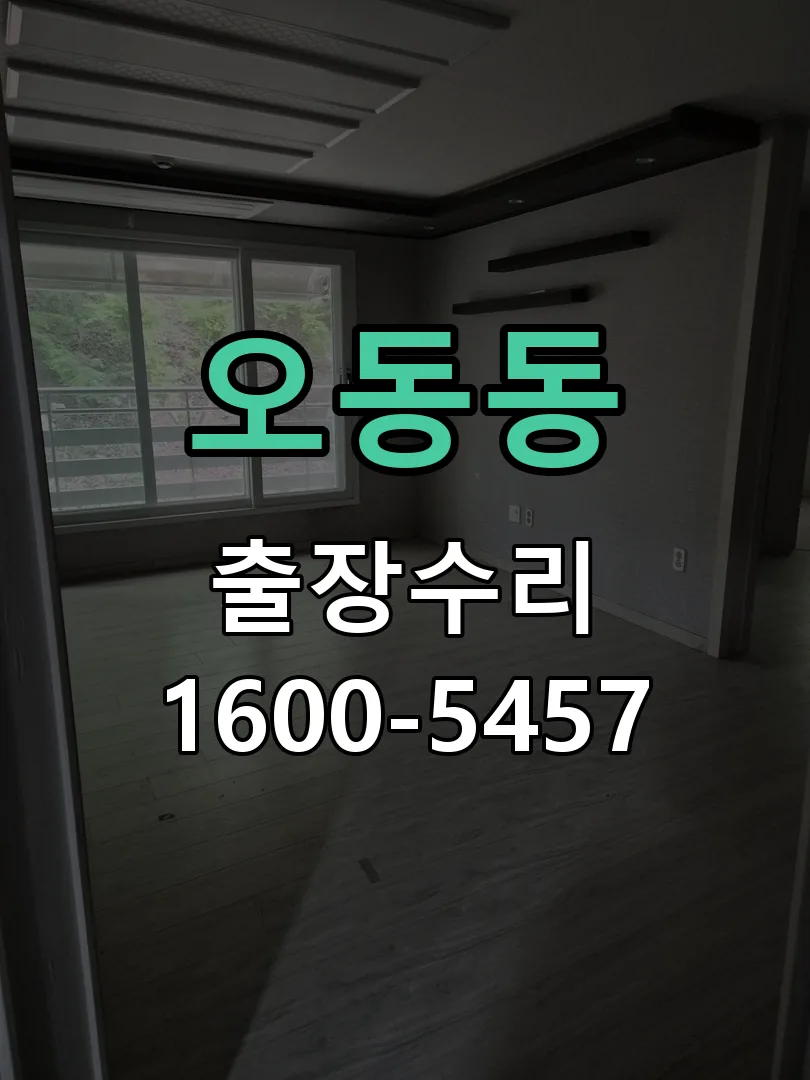오동동 교체 작업 진행