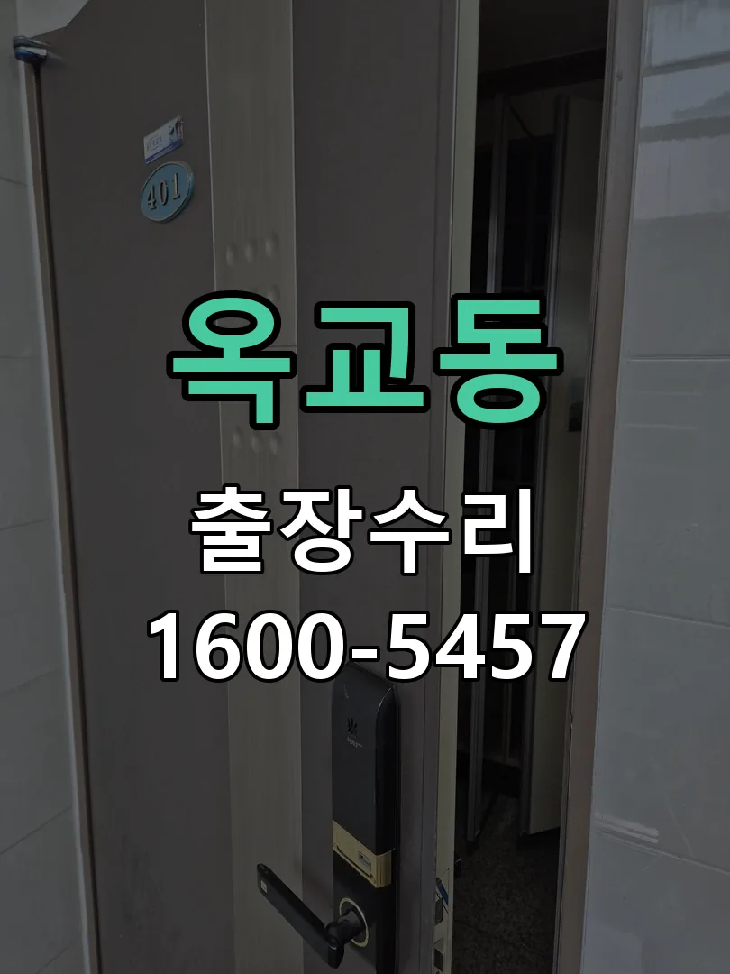 옥교동 도어락 열쇠 출장 수리