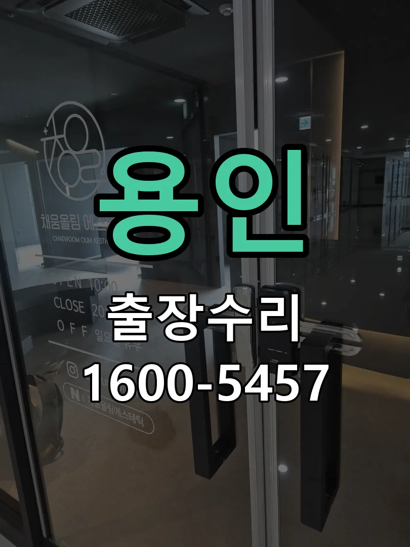 용인 잠금장치 동작 확인