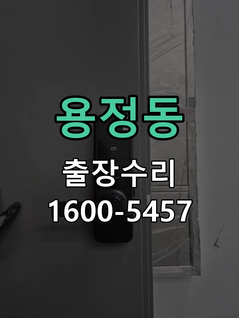 용정동 현장 도착 후 상태 확인