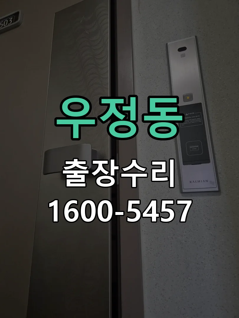 우정동 도어락 열쇠 출장 수리