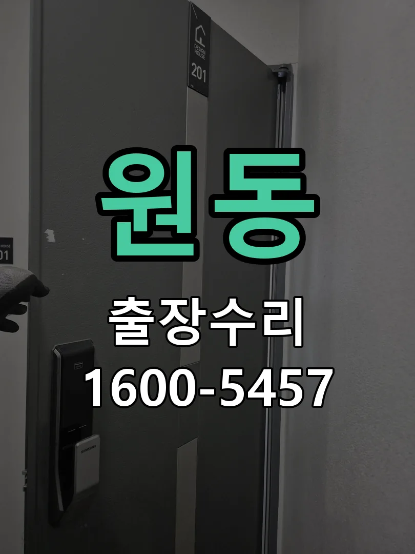 원동 도어락 열쇠 출장 수리