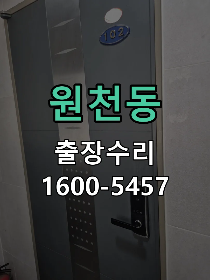 원천동 도어락 열쇠 출장 수리